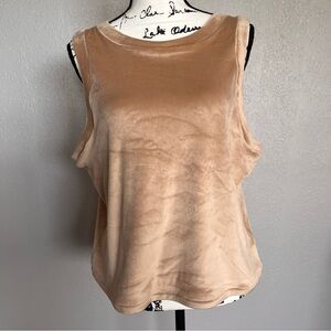 Skims Velour Crew Cropped Tank